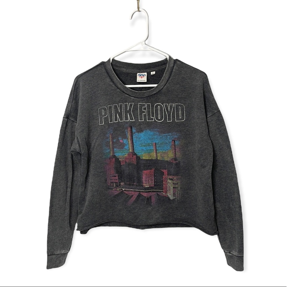 Junk Food Pink Floyd Cropped Sweatshirt